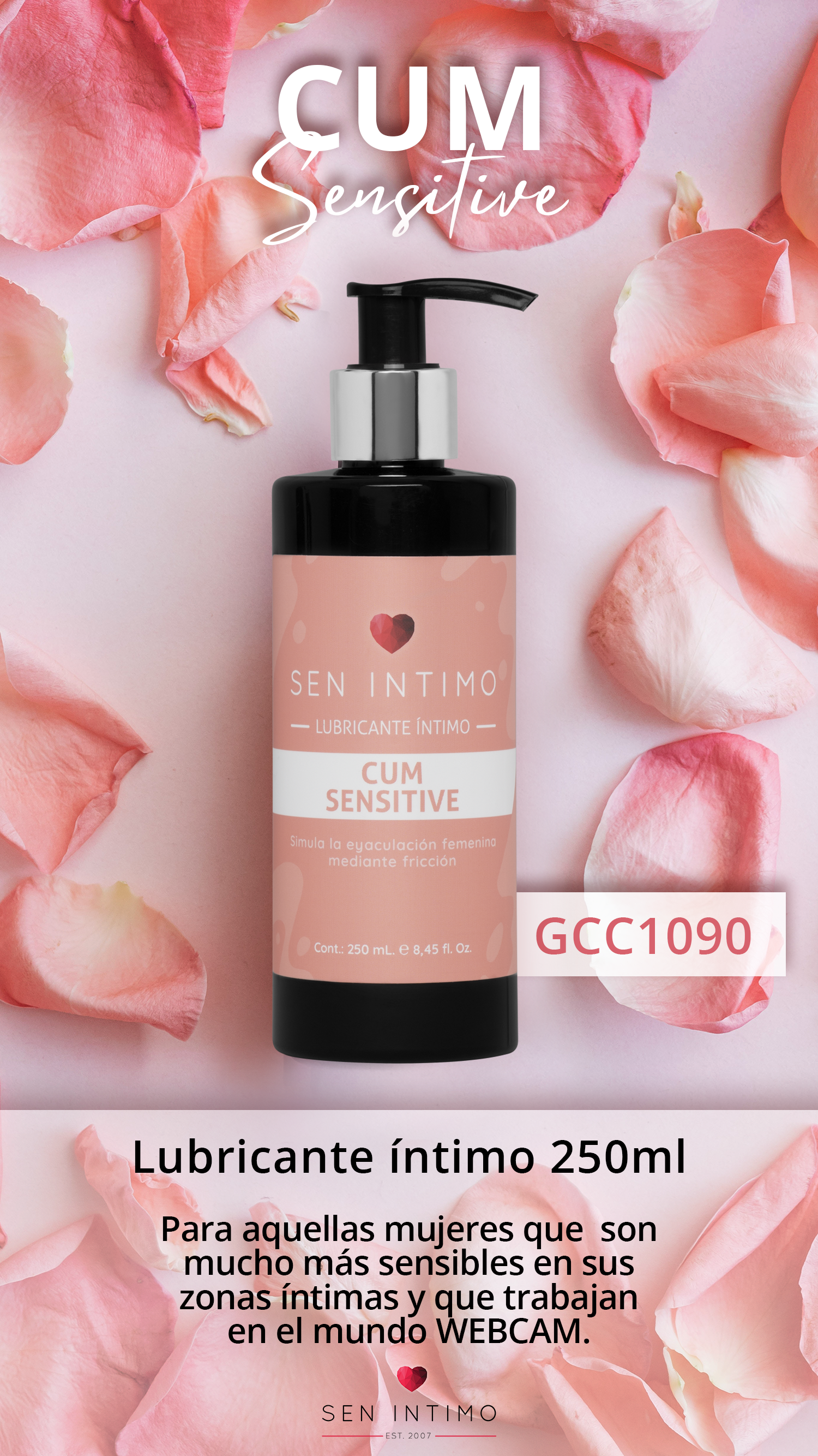 LUB INT CUM SENSITIVE X 250 ML SEN - Image 2